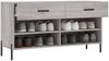 vidaXL Schuhbank Grau Sonoma 102x35x55 cm Holzwerkstoff 829754 Bild 4