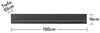 CORE Wandboard in Schwarz - Hochwertiges und vielseitig einsetzbares Wandregal - 120 x 16 x 22 cm (B/H/T) Bild 2