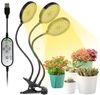 Rosnek Pflanzenlampe 1/2/3/4 Köpfe, dimmbar, ein Clip, Timer, für Zimmerpflanzen, Sonnenähnliches Sonnenlicht Vollspektrum (4000K), sonnenähnliches Vollspektrum Bild 2