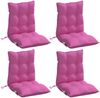 vidaXL Niedriglehner-Auflagen 4 Stk. Rosa Oxford-Gewebe 377732 Bild 3