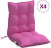 vidaXL Niedriglehner-Auflagen 4 Stk. Rosa Oxford-Gewebe 377732 Bild 2