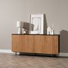Bronx71 Sideboard Haley schwarz / Eiche hell 160x45x74 cm Bild 3