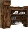 vidaXL Schuhschrank Räuchereiche 100,5x28x100 cm Holzwerkstoff 840426 Bild 4