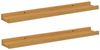 vidaXL Wandregal mit Regal 2 pcs Beige 60 x 9 x 3 cm Holzwerkstoff 42020032 Bild 2