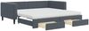 vidaXL Tagesbett Ausziehbar mit Schubladen Dunkelgrau 100x200 cm Samt 3196771 Bild 2