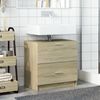 vidaXL Waschbeckenunterschrank Sonoma-Eiche 59x37x59 cm Holzwerkstoff 848110 Bild 3