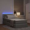 vidaXL Bett mit Stauraum und LED mit LED Hellgrau 90 x 190 cm Stoff 3371175 Bild 5