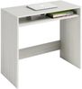 Dmora Acu-Schreibtisch, linearer Schreibtisch mit fester Ablage, Arbeits- oder Bürotisch für PC, 79 x 43 x 78 cm, weißer Holzeffekt Bild 4