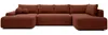Vente-unique - DAVISO Sofa Stoff Rot - B 204 cm x H 87 cm x L 360 cm Bild 2