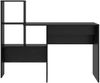 vidaXL Schreibtisch Schwarz Eichen-Optik 131,5 x 50 x 106,5 cm 869299 Bild 5