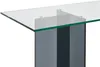 Vente-unique - BYLENA Büromöbel Glas Transparent - B 60 cm x H 75 cm x L 140 cm Bild 5