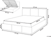 Bett mit Stauraum BOUSSE Bouclé Taupe 160 x 200 cm Bild 2