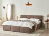 Bett mit Stauraum BOUSSE Bouclé Taupe 160 x 200 cm Bild 3