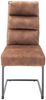 Esszimmerstuhl >Labrea< (2-er Set) in Braun aus Metall - 44x99x64cm (BxHxT) Bild 2