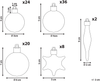Weihnachtskugel 102er Set BANDAK Silber Bild 2