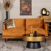Bronx71 Samt Sofa Denver 2,5-Sitzer ockergelb/cognac Bild 3