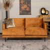 Bronx71 Samt Sofa Denver 2,5-Sitzer ockergelb/cognac Bild 2