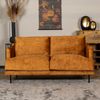 Bronx71 Samt Sofa Denver 2,5-Sitzer ockergelb/cognac Bild 4