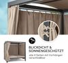 Blumfeldt Doppelliege Outdoor für 2 Personen mit Dach, XL Doppel-Sonnenliege, Doppel Garten Liege Bett für Erwachsene & Kinder, Gartenbett mit Verstellbarer Rückenlehne, Outdoor-Sonnenbett mit Dach Bild 4