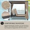 Blumfeldt Doppelliege Outdoor für 2 Personen mit Dach, XL Doppel-Sonnenliege, Doppel Garten Liege Bett für Erwachsene & Kinder, Gartenbett mit Verstellbarer Rückenlehne, Outdoor-Sonnenbett mit Dach Bild 2