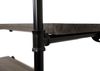 Standregal HWC-C45, Wohnregal Bücherregal Ablageregal, Industriedesign Holz Metall, 165x80x28cm ~ grau-braun Bild 5