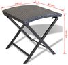 vidaXL Klapphocker Poly Rattan Schwarz 41788 Bild 5