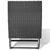 vidaXL Klapphocker Poly Rattan Schwarz 41788 Bild 3