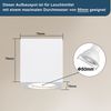 ZMH Aufbauspot weiß Aufbaustrahler GU10: Aufbauleuchte eckig Deckenspots Spots Deckenleuchte Aufputz aus Gips Modern klein Deckenlampe Max. 40W für Wohnzimmer Esszimmer Flur - Ohne Leuchtmittel Bild 2