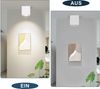 ZMH Aufbauspot weiß Aufbaustrahler GU10: Aufbauleuchte eckig Deckenspots Spots Deckenleuchte Aufputz aus Gips Modern klein Deckenlampe Max. 40W für Wohnzimmer Esszimmer Flur - Ohne Leuchtmittel Bild 5