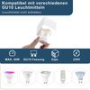 ZMH Aufbauspot weiß Aufbaustrahler GU10: Aufbauleuchte eckig Deckenspots Spots Deckenleuchte Aufputz aus Gips Modern klein Deckenlampe Max. 40W für Wohnzimmer Esszimmer Flur - Ohne Leuchtmittel Bild 3