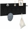 vidaXL Wandmontierter nachttisch Schwarz Eichen-Optik 100 x 40 x 12 cm 874444 Bild 3