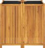 vidaXL Pflanzkübel mit Einlage 100x50x100 cm Massivholz Akazie 366448 Bild 4