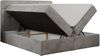 Polsterbett Kunstlederbett mit Bettkasten, Stauraumbett - ERNI - 180x200cm - Hellgrau Velours - H3 Bild 4