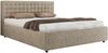 Polsterbett mit Holzlattenrost Doppelbett PAVO CLASSIC, hohe Kopfteil, Bettkasten mit Gasdruckfeder - 140 x 200 cm - Dunkelbeige Strukture Bild 5