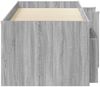 vidaXL Loft Bettgestell mit Schrank 3 Stk. Grau Sonoma Holzwerkstoff 3423403 Bild 4