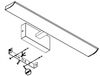 Eglo 94612 LED Spiegelleuchte Wandleuchte TABIANO Stahl chrom, Kunststoff weiss 4000K 2X3,2W L:40,5cm H:7cm Bild 3