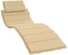 vidaXL Sonnenliegen-Auflage, Melange Beige, 3 x 186 x 58 cm Bild 2