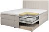 Home affaire Boxspringbett Bellissimo, Doppelbett, Polsterbett, Federkernbett, Komforbett, inkl. 9cm Topper, 5-Zonen-Taschen-Federkernmatratze, Härtegrad 3 Bild 3
