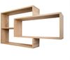 Wandregal Karo Schweberegal aus Holz Natur Bild 5