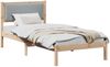 vidaXL Bettrahmen Hellgrau 90 x 200 cm Massives Kiefernholz 878144 Bild 3