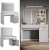 Schminktisch Adela Weiß 115 cm mit LED-Spiegel Vicco Bild 2