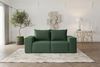 Sofa Designersofa ESTELLE 2-Sitzer in Stoff Poso Grün Bild 2