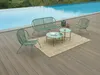 Vente-unique - NIKAO Gartensitzgruppe Harz Grün - B 73 cm x H 76 cm x L 69 cm Bild 2