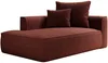 Vente-unique - PINETA Chaise longue Stoff Rot - B 115 cm x H 67 cm x L 180 cm Bild 3