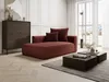 Vente-unique - PINETA Chaise longue Stoff Rot - B 115 cm x H 67 cm x L 180 cm Bild 5
