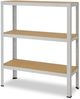 shelfplaza OFFICE 100x90x60 cm Schwerlastregal in lichtgrau mit 3 Böden und 175 kg Traglast pro Boden Bild 5