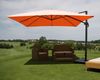 Mendler 'HWC-A96' Gastronomie-Ampelschirm mit Flap, Polyester, Terracotta, 3x3 m, Alu / Stahl, mit Ständer Bild 3