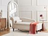 Linksseitige Chaiselongue LUIRO Samtstoff Beige mit Stauraum Bild 3