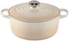 Le Creuset Signature Gusseisen-Bräter mit Deckel, Für alle Herdarten und Induktion geeignet, Rund, Meringue, 26,0 cm, 5.3 Bild 2