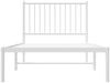 vidaXL Bettgestell mit Kopfteil Metall Weiß 90x190 cm 350923 Bild 5